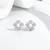 Pure 925 silver flora pearl bloom earrings for women