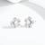 Pure 925 silver flora pearl bloom earrings for women