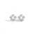 Pure 925 silver flora pearl bloom earrings for women