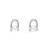 Pure 925 silver luna loop pearl earrings for women