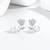 Pure 925 silver rose pearl earrings for women