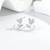 Pure 925 silver rose pearl earrings for women