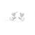 Pure 925 silver rose pearl earrings for women