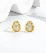 Pure 925 silver royal spark oval earrings for women