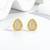 Pure 925 silver royal spark oval earrings for women