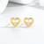 Pure 925 silver dainty love spark earrings for women