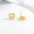 Pure 925 silver dainty love spark earrings for women