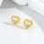 Pure 925 silver dainty love spark earrings for women