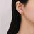 Pure 925 silver dainty love spark earrings for women