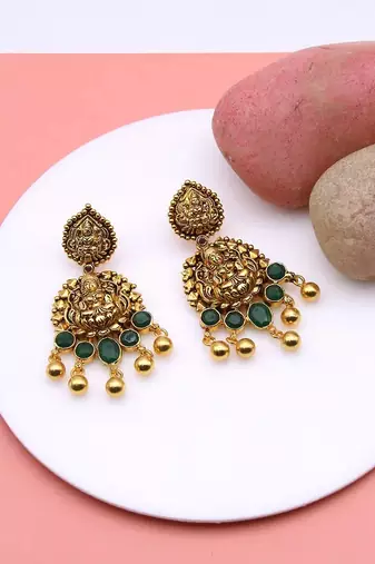 Pure 925 silver ibaadat drop earrings for women