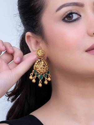 Pure 925 silver ibaadat drop earrings for women 3
