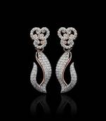 Pure 925 silver drop moissanite earrings for women