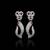 Pure 925 silver drop moissanite earrings for women