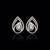 Pure 925 silver leaf layer moissanite earrings for women