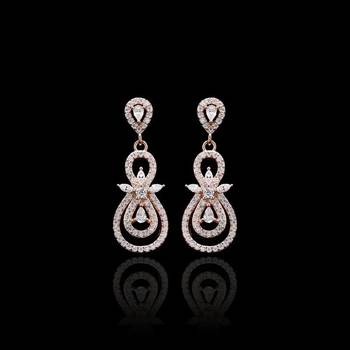 Pure 925 silver moissanite drop earrings for women 1