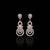 Pure 925 silver moissanite drop earrings for women