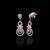 Pure 925 silver moissanite drop earrings for women