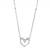 Pure 925 silver geometrical heart pendant for women