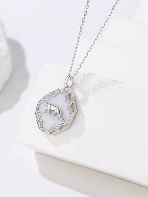 Pure 925 silver tiger pendant for women 2