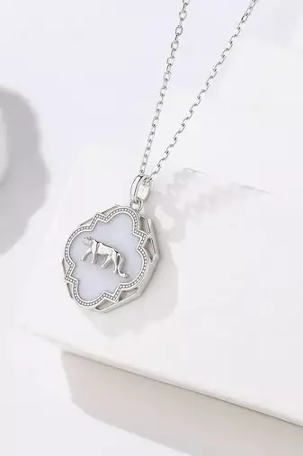 Pure 925 silver tiger pendant for women