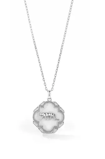 Pure 925 silver tiger pendant for women