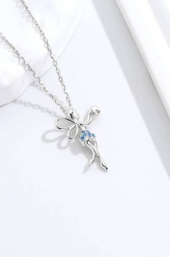 Pure 925 silver fairy pendant for women