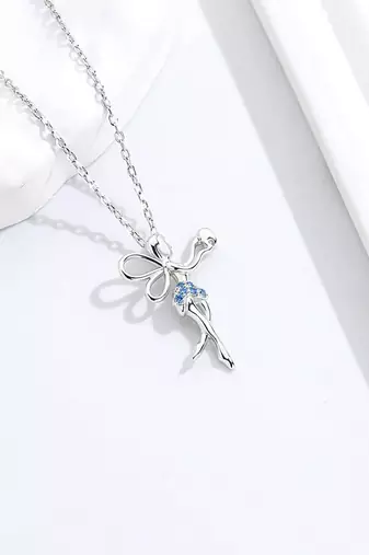 Pure 925 silver fairy pendant for women