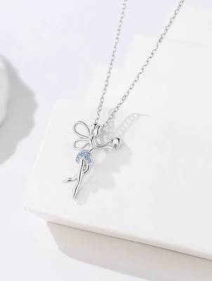 Pure 925 silver fairy pendant for women 3