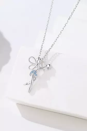 Pure 925 silver fairy pendant for women