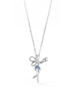 Pure 925 silver fairy pendant for women 5