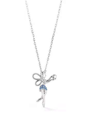 Pure 925 silver fairy pendant for women