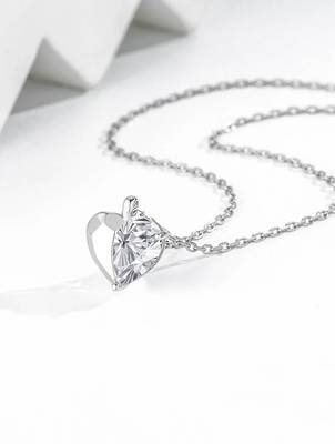 Pure 925 silver eternal spark heart charm pendant for women 3