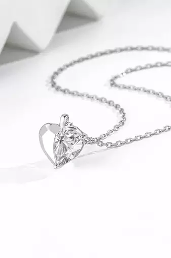 Pure 925 silver eternal spark heart charm pendant for women
