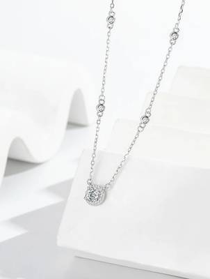 silver radiant aura charm 925 pendant 1