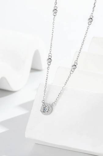 Pure 925 silver radiant aura charm pendant for women