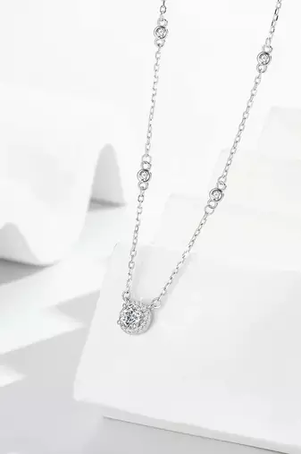 Pure 925 silver radiant aura charm pendant for women