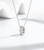 Pure 925 silver interlocked aura pendant for women