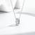 Pure 925 silver interlocked aura pendant for women