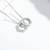 Pure 925 silver interlocked aura pendant for women