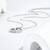 Pure 925 silver interlocked aura pendant for women