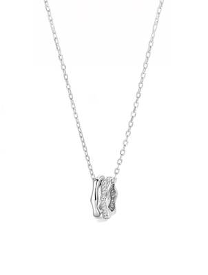 silver aura interlocked design 925 pendant 4