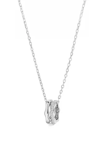silver aura interlocked design 925 pendant