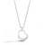 Pure 925 silver serenity heart halo pendant for women