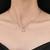 Pure 925 silver serenity heart halo pendant for women