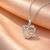 Pure 925 silver pretty mom's heart pendant for women