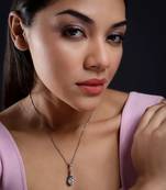 Pure 925 silver eiffel tower pendant for women