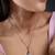 Pure 925 silver eiffel tower pendant for women