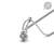 Pure 925 silver eiffel tower pendant for women