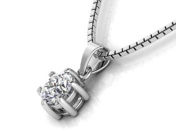 silver solitaire 925 silver pendant 4