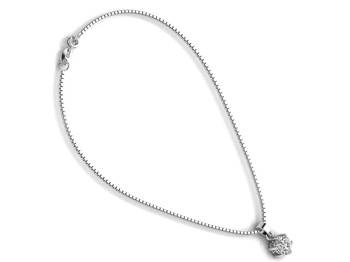silver solitaire 925 silver pendant 5